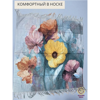 Платок теплый кашемировый с 3D принтом Арт 2591П/09