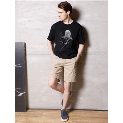 Свободная футболка  с авторским принтом