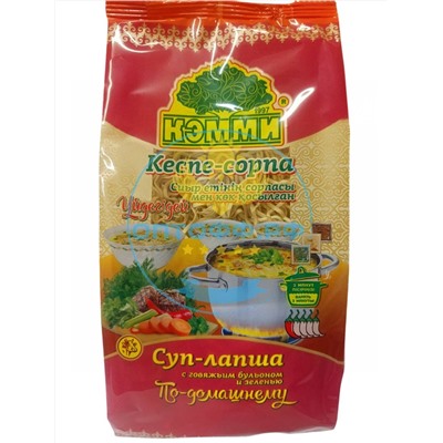 Суп-Лапша с говяжьем бульоном и зеленью яичная 110гр, Кемми