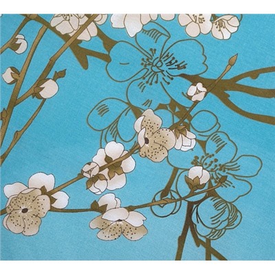 Ткань перкаль Элит / Ветка сакуры 1 (основа)