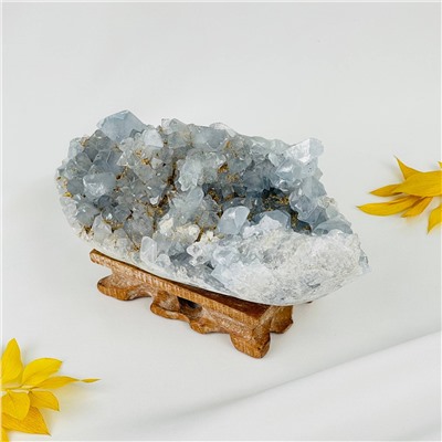 Радуга Самоцветов Друза Целестина на подставке