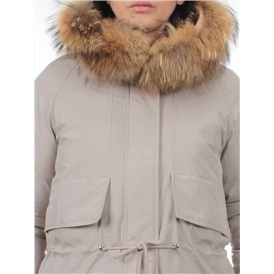 7350 BEIGE Куртка зимняя женская (200 гр. холлофайбер)