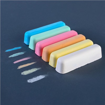 Мелки цветные, 16 штук, 8 цветов «Синий трактор»