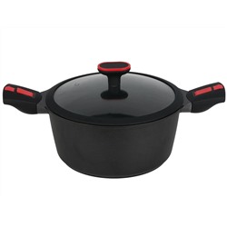 820-003 Кастрюля 4,5л с крышкой 24см PASSION в под.уп.(х6)Алюминий