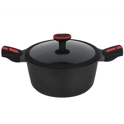 820-003 Кастрюля 4,5л с крышкой 24см PASSION в под.уп.(х6)Алюминий