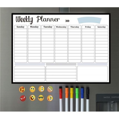 Магнитный планер на холодильник "WEEKLY PLANNER" 30*40 см