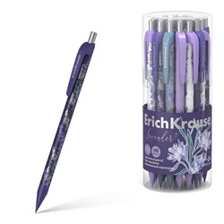 Механический карандаш ErichKrause «Lavender», НВ, 0.5 мм, матовый корпус Soft-Touch, фольгированные элементы, в тубусе, МИКС