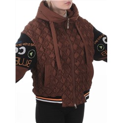 705 BROWN Куртка демисезонная женская (100 гр. синтепон)