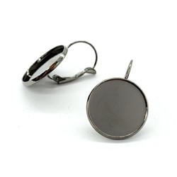 Основы для сережек 18мм черные, 1 пара