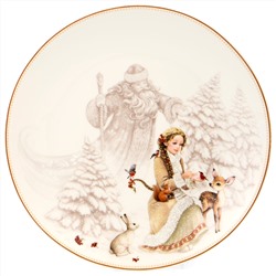 ТАРЕЛКА ЗАКУСОЧНАЯ LEFARD "МОРОЗКО" 20,5 СМ (КОР=18ШТ.)