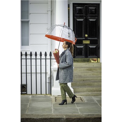 L041-025 Red (Красный) Зонт женский трость Fulton