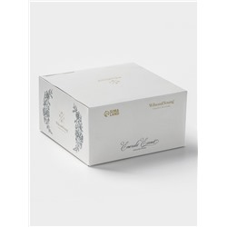 Чайная пара WY Emerald Essence, фарфор, 220 мл, белая