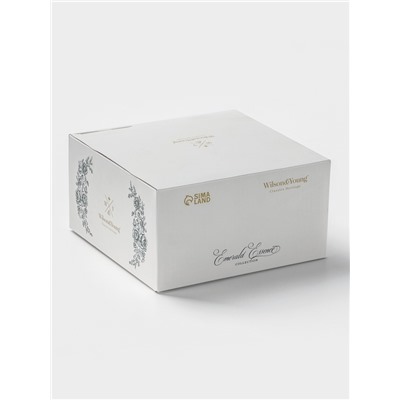 Чайная пара WY Emerald Essence, фарфор, 220 мл, белая