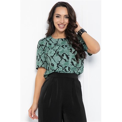Блуза Алита (зеленая) Б12378-25