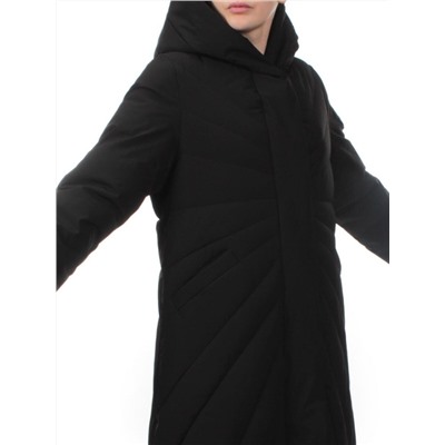 H265 BLACK Пальто зимнее облегченное женское (150 гр. холлофайбер)