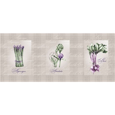 Вафельное полотно набивное / Овощная корзинка 1