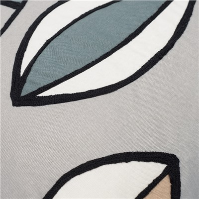 Чехол на подушку с принтом Гармония тайги и вышивкой из коллекции Russian North, 45х45 см