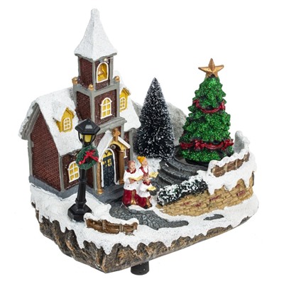 GAEM Фигурка декоративная "Рождество" (4 мелодии, подсвет, движ, 3xAA н/п, +USB), L19,5 W13,4 H21,5 см