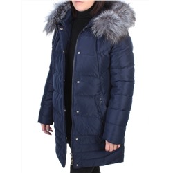 15-298 DK. BLUE Пальто зимнее женское (200 гр. холлофайбера)