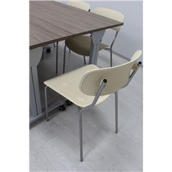 Стул офисный SHT-S85М
                        белый / бежевый / хром лак