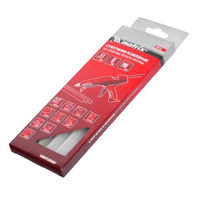 Стержни клеевые, прозрачные, 11 х 200 мм, в упаковке 6 шт Matrix