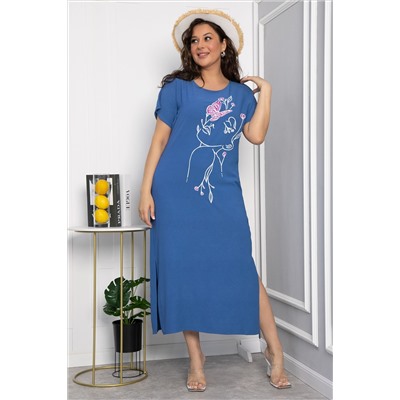 Платье Загадка (синее) П13704-8М