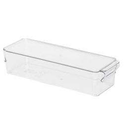 KLIPPKAKTUS Aufbewahrungsbox für Kühlschrank, transparent, 32x10x8 cm