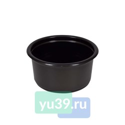 Контейнер без крышки, ПП СпК-115, 350мл, 115*59мм, цвет чёрный, круглый