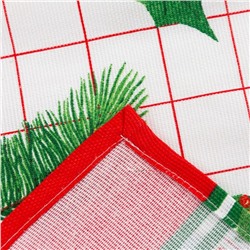 Скатерть новогодняя «Доляна» New Year 146×110 см, 100% хлопок, рогожка 164 г/м²