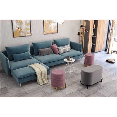 Пуф SHT-B6
                        пыльная роза / золото