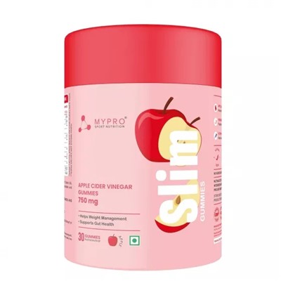 Жевательные конфеты для похудения (30 шт), Slim Gummies Apple Cider Vinegar, произв. Mypro Sport Nutrition