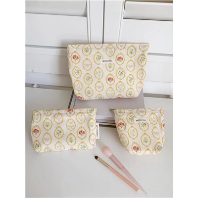 Fresh capacious cosmetic bag, small clutch bag, organizer bag, food bag