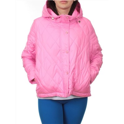 23-026 PINK Куртка оверсайз демисезонная женская (синтепон 100 гр.)