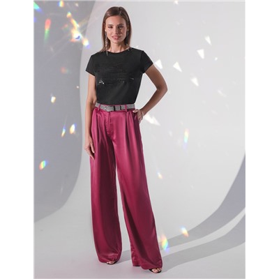 Нарядная футболка с принтом пайетками