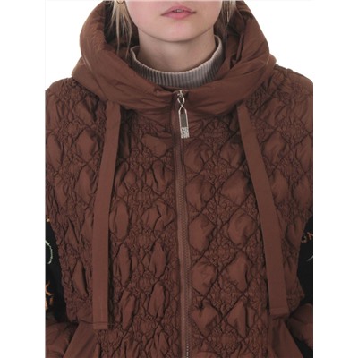 705 BROWN Куртка демисезонная женская (100 гр. синтепон)