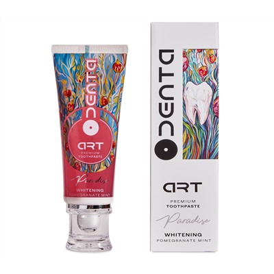 Зубная паста "ODENTA ART Paradise Whitening Pomegranate Mint" (75 мл) (10327278)