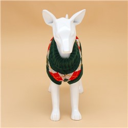 Свитер для животных «Шахматы», XL (ДС 34, ОШ 34, ОГ 32-51 см)