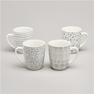 НАБОР КРУЖЕК BRONCO "DREAMS" 32 ШТ. 360 МЛ.