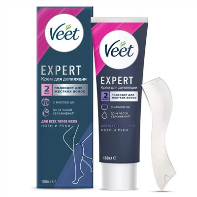 VEET Крем  для депиляции  EXPERT  Ноги и Руки с маслом Ши  100 мл