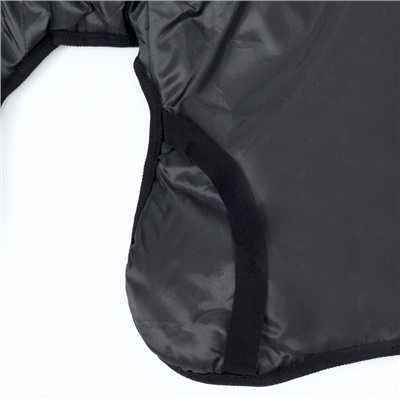 Куртка для больших собак, мембрана, XL (ДС 40, ОШ 41, ОГ 56 см),серо-оранжевая