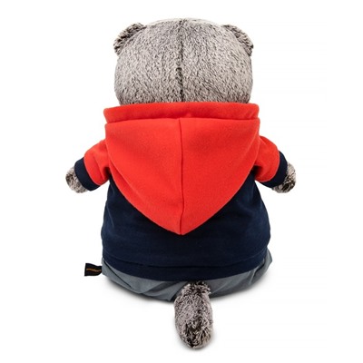 Мягкая игрушка "Кот Басик в костюме в стиле спорт-шик" (22 см)