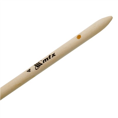 Кисть круглая № 4 (25 мм) натуральная щетина, деревянная ручка MTX