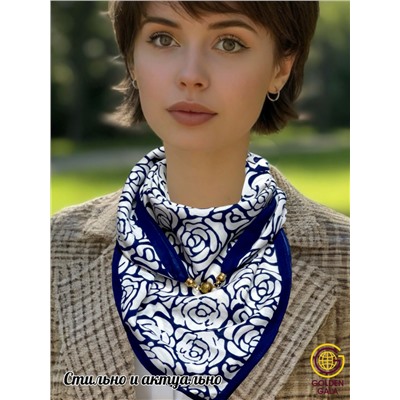 Платок на шею с украшением Артикул 2455/20