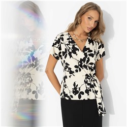 Блуза с декоративной драпировкой, Откройся желаниям (шикарная)