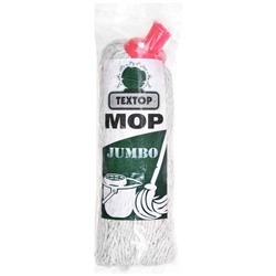 Моп хлопковый веревочный с пластиковым винтовым наконечником Mop Jumbo, Textop 1 шт