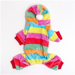 Комбинезон «Радуга» с капюшоном, размер XL (ДС 40 см, ОГ 50 см, ОШ 40 см)