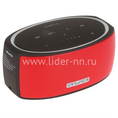 Колонка AWEI (Y210) Bluetooth/MicroSD/NFC (красная)