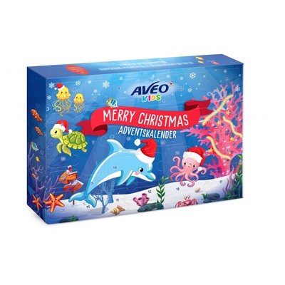 AVEO Kids 2025 Adventskalender,  Адвент-календарь 2025 для детей, 24 сюрприза для ванны