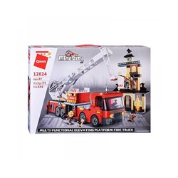 Конструктор 12024 686 дет Multi-flinctional elevating platform fire truck
