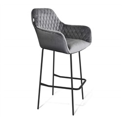 Стул барный SHT-ST38/S29
                        угольно-серый / черный муар